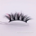 pink mink lashes full strip colorful mink eyelashes